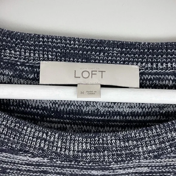 Ann Taylor LOFT Stripe Marled Sweater - Picture 5 of 6